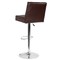 Emma and Oliver Tufted Back Adjustable Height Barstool with Accent Nail Trim
